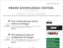 Tablet Screenshot of freshknowledgecenter.com